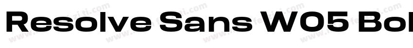 Resolve Sans W05 Bold字体转换